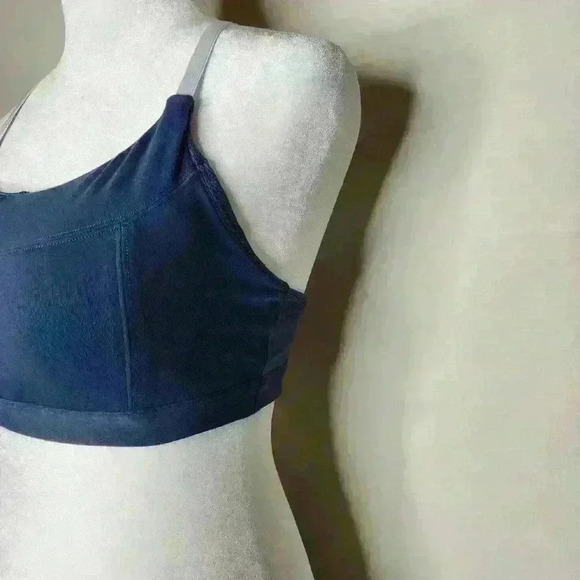 Athleta women's navy blue sports bra size small - Picture 3 of 9
